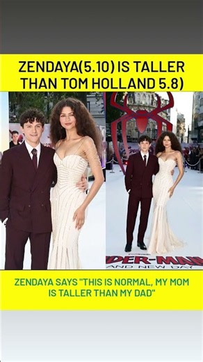 Zendaya & Tom Holland Proving Height Stereotypes Are Stupid!