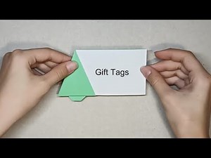 How to Create a Festive Origami Christmas Tree Gift Tag