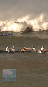 Absolute mayhem - giant swell closed out - Click for full video: Chaos at the start of the 2012 Na Wahine o Ke Kai #oceanpaddlertv | Ocean Paddler TV