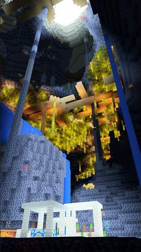 Minecraft Seed With an UNDERGROUND VILLAGE in a LUSH CAVE!