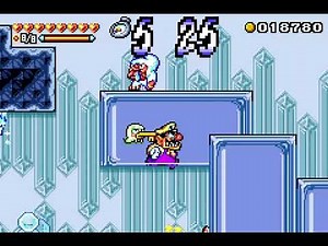 Wario Land 4 Parallel World- Ice Flame Cavern Score Run (26240)