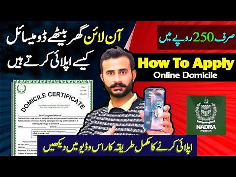How to Apply for Domicile Certificate Online with Mobile 2025 I Domicile Kese Banaye online