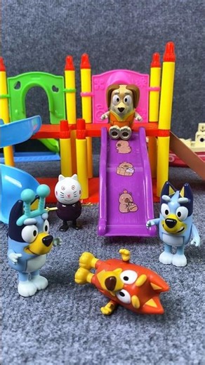 Satisfying with Unboxing & Review Bluey Play Area Toys ASMR #bluey #shorts #toys