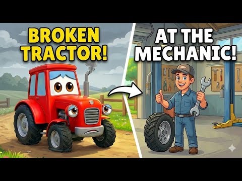 😲 OH NO! The Tractor is BROKEN! 🚜💥 | Fixing the Red Tractor at the Shop