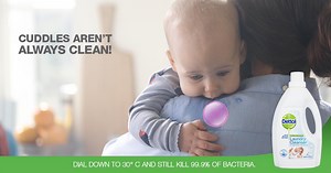 Cuddles aren't always clean! Luckily, even at 30°C, Dettol Laundry Cleanser kills 99.9% of bacteria on your clothes. Shop now at Tesco: http://bit.ly/1GpshSH | Dettol UK