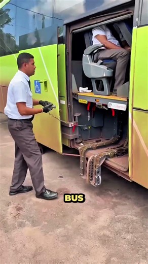 Hidden Bus Door Reveals Amazing Surprise! #shorts