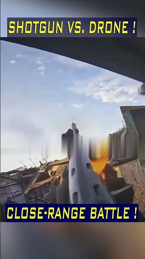 Brave Russian Soldier Shoots Down Drone with Shotgun | Close Range Combat! #drones #army
