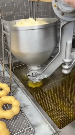 Endüstriyel Makineler on Instagram: "An automatic donut-making machine streamlines the production of doughnuts by automating processes like dough forming, frying, and sometimes even glazing, significantly increasing output and consistency compared to manual methods. These machines are popular in commercial bakeries, restaurants, and food service industries, ensuring a steady supply of fresh doughnuts with minimal human intervention. #DonutMachine #AutomaticDonutMaker #DonutProduction #BakeryEqui