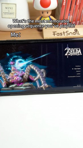 Who else still gets chills when Breath of the Wild’s title hits? 🌄 🗡️ 🛡️ #LegendofZeldaBOTW #Breathofthewild #nintendoswitch #FastSnail #Gameyourway | FastSnail Gaming Accessories