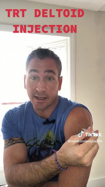 Deltoid injection for TRT. #awakinmenshealth #trt #testosterone #omaha #nebraska #injection