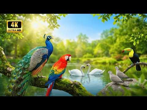 1 Hour Loop Peaceful Bird Ambience 🐦🎧 Pure Nature Sounds No Music 4K