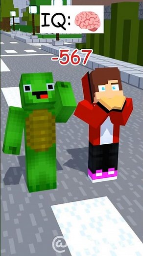 JJ and Mikey IQ Survive Falling Asteroid☄️💥- MAIZEN Minecraft Animation #shorts