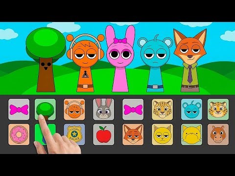 Sprunki Meets Mr. Tree! 🌳🎮 Zootopia Gamebook Craft Adventure