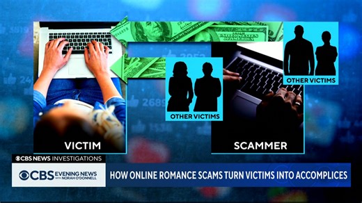 While searching for love, 57-year-old Laura Kowal became deeply involved in an online romance scam – ultimately becoming what's known as a money mule. She lost $1.5 million and was found dead in the Mississippi River in 2020. A CBS News investigation explores how scammers coerce victims into becoming accomplices. | CBS Evening News