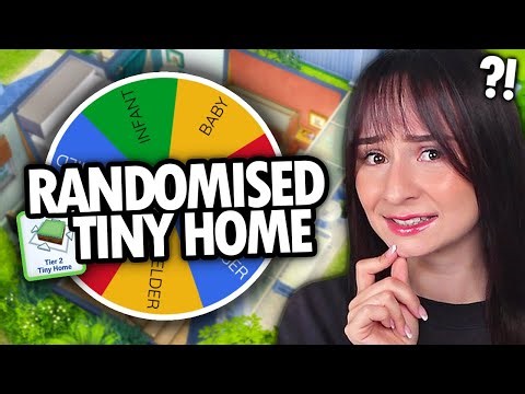 I try a RANDOMISED TINY HOME build challenge in The Sims 4