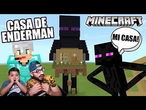 Enderman Roba mi Casa de Minecraft | Casa de Enderman en Minecraft | Juegos Karim Juega