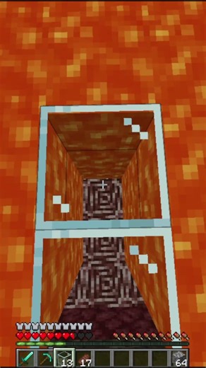The Nether is INSANE when you know this trick #minecraft #shorts #lava