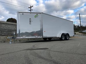 Neo 7x22' Aluminum Enclosed All-Sport Snowmobile Trailer 3-place Sled Hauler NAS227TF