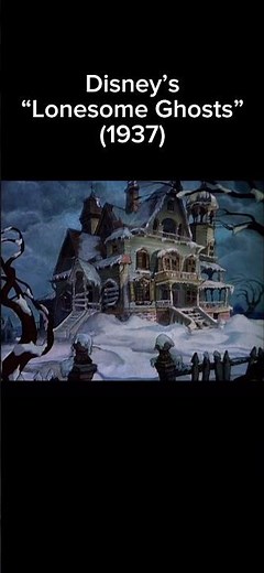 Disney animated cartoon called “Lonesome Ghosts” (1937) #cartoon #history