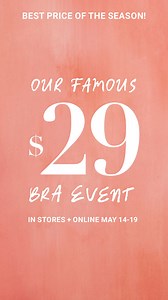 Our bestselling bras are on sale for only $29. Don't miss the lowest price of the season! | Soma Intimates