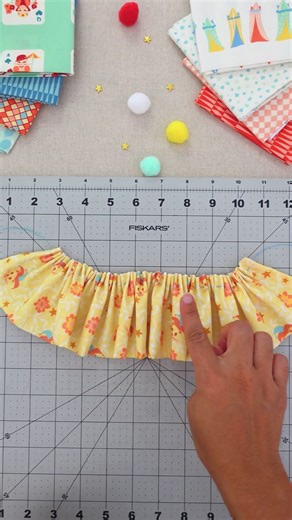 QUILTERS, here are 3 fun ways to sew ruffles! ✨🧵You’ll definitely want to SAVE 📌 this sewing tip for later! Ruffles can add that instant charm & a dash of cottagecore to your sewing projects! With our super fun Purr Parade fabrics you can sew sweet ruffles onto apparel, home decor, or even accessories for your toy projects. Here are 3 easy ways to make them: 1️⃣ Two lines of stitching → Set machine tension to LOW stitch length to the highest/basting stitch. Leave long thread tails before sewin