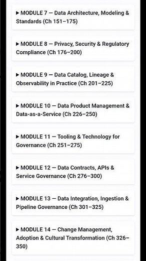 Enterprise Data Governance — 500-Chapter Master Course #datamanagement