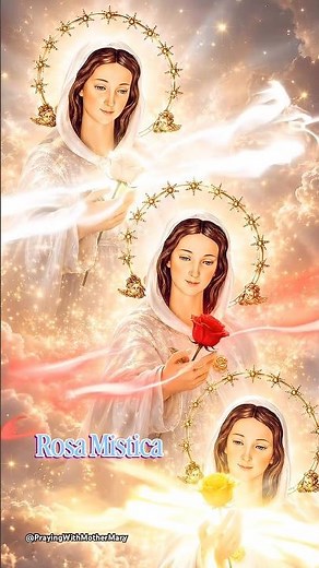Rosa Mystica 🙏 Celine Dion’s Ave Maria | The Three Roses of Heavenly Grace ✨