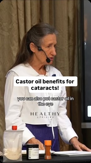 Healthy Uprising on Instagram: "Barbara O’Neill speaking about the benefits of castor oil and castor oil for cataracts. #barbaraoneill #castoroil #cataracts #eye #vision"