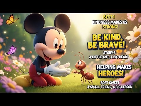 Mickey Mouse and the Little Ant 🐭🐜 | A Heartwarming Kids Story About Kindness & Teamwork