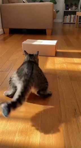 Cat's Epic Box Jump FAIL