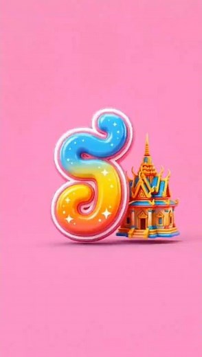 យ រ ល វ | Learn Khmer Alphabet 3D for Kids 🎨✨ #shorts