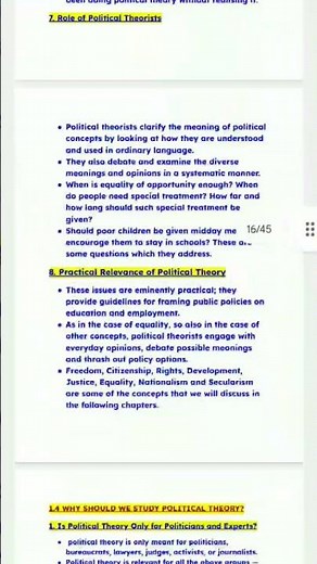 Class 11 Political Science Chapter 1 Political Theory |NOTESImportant Questions & Answer|CBSE NCERT