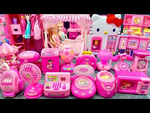 14 Minutes Satisfying with Unboxing Hello Kitty Refrigerator＆Princess Bed Play Set Review Toys｜ASMR