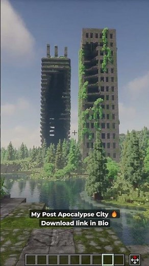 I built an post apocalyptic world in Minecraft 🍃
