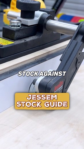 The JessEm Tool Company stock guides are one of the best upgrades you can make to your table saw. I have free plans on my website to this jig I’m using to attach it to my sawstop. #woodworking #tools #jig | 731 Woodworks