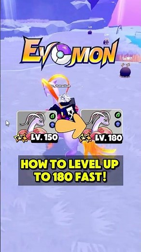 How to get MAX LEVEL 180 😎 fast on evomon! #evomon