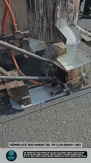 Thermoplastic road marking tool for clean highway lines #tool