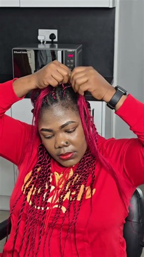 Easy way to twist :-#braiding #tutobraids #hairforwomen #boxbraids #hairstyle