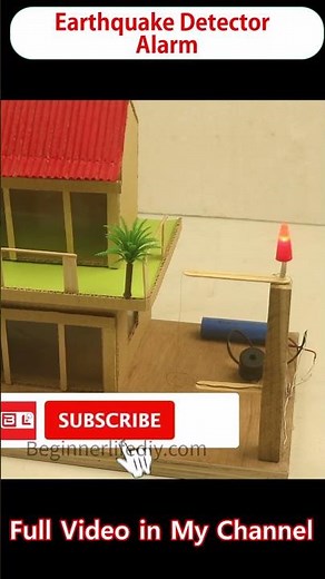 Earthquake Detector Alarm | New Science Project #schoolproject #diy #earthquake