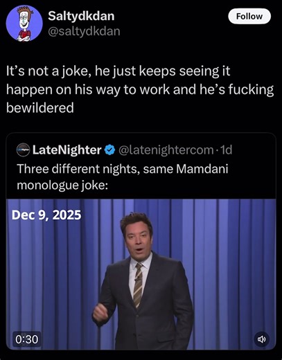 i actually saw a wall street stockbroker spooning with zohran mamdani #SNL #saltydkdan #jimmyfallon #fyp #trending