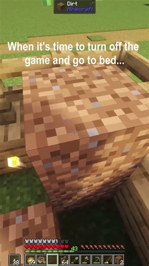 Time to turn it off #minecraft #minecraftgameplay #gaming #video #videogames #videos #videoshort