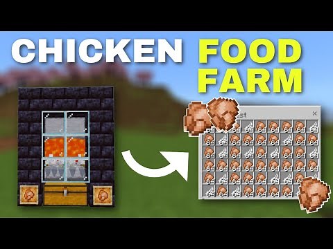 EASY 1.20 AUTOMATIC CHICKEN FARM TUTORIAL in Minecraft Bedrock (MCPE)