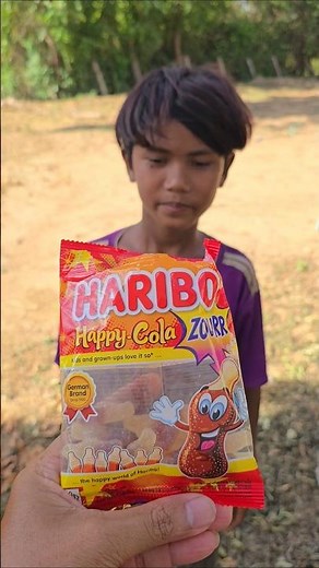 Yummy Chewing HARIBO Happy COLA Gummy Candy eating by #masterseyha #trendingshorts