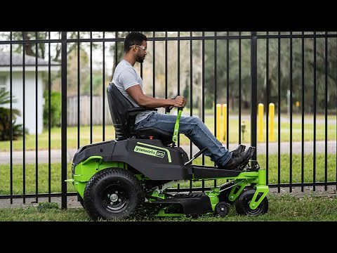 60V Pro 42” Zero Turn Lawnmower | GREENWORKS Australia