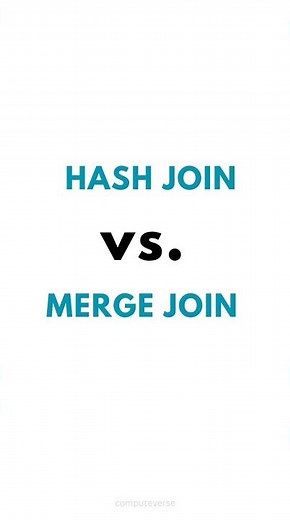SQL HASH JOIN Vs. MERGE JOIN ✍️