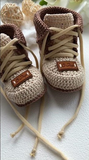 Crochet Baby Shoes - Timberlands - Easy to follow PDF Pattern