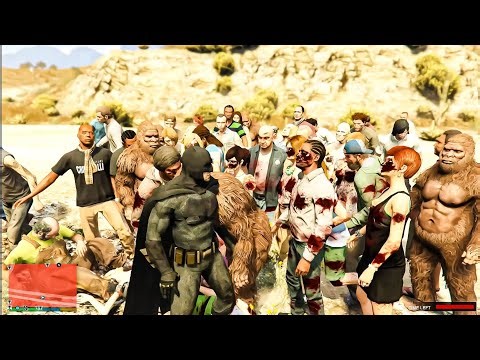 BATMAN vs ZOMBIES 🧟‍♂️ Dark Knight Survival | GTA 5 Zombie Apocalypse PART 2