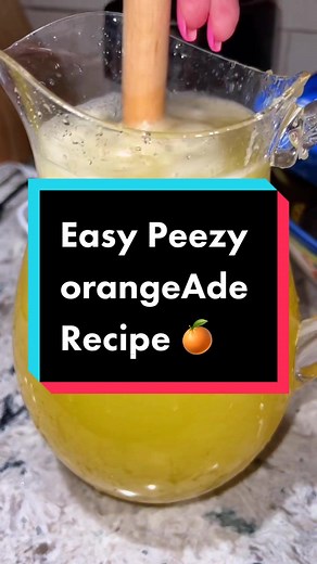 Making a delicious homemade Orangeade 🍊 #healthyrecipes
