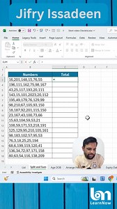 461K views · 5.1K reactions | Split and Sum in Excel #excelsinhala #exceltipsandtricks #ExcelForBeginners #excelshortcuts #Excel #SinhalaShorts #sinhala #textsplit | Jifry Issadeen | Facebook