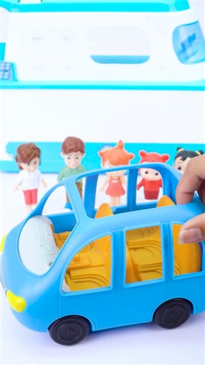 Satisfying with Unboxing Cocomelon and Family in the Blue Car | Cute ASMR Review Toy Fun Video